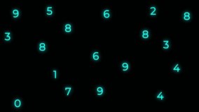Mint colored futuristic drawn into number view 4k 30fps motion graphic animation - Powered by Shutterstock - Get 15% off with code: PIKWIZARD15