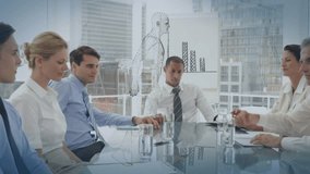 Animation of digital human model and financial data processing over diverse business people. global business, data processing and digital interface concept digitally generated video. - Powered by Shutterstock - Get 15% off with code: PIKWIZARD15