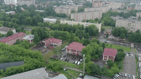 Drone Flying over Residential Neighborhood