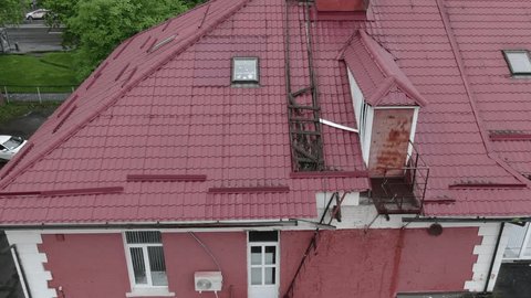 Drone Ascending Quickly over Residential Building