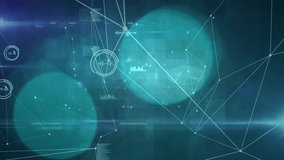 Animation of network of connections and data processing. Global networks, business, finances, computing and data processing concept digitally generated video. - Powered by Shutterstock - Get 15% off with code: PIKWIZARD15