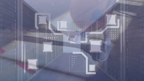 Animation of diverse data over diverse graphs over silhouettes of diverse business people over hands. Global business and digital interface concept digitally generated video. - Powered by Shutterstock - Get 15% off with code: PIKWIZARD15