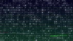 Animation of green line and statistics over binary coding data processing. Global computing and data processing concept digitally generated video. - Powered by Shutterstock - Get 15% off with code: PIKWIZARD15