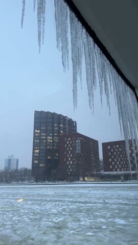 January 28, 2026, Moscow, Russia. The world's first year-round electric river transport.