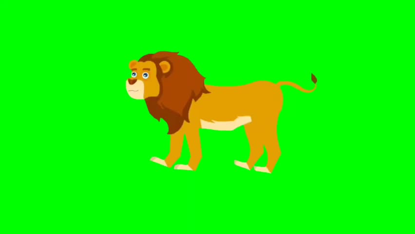 illustration of a brown lion