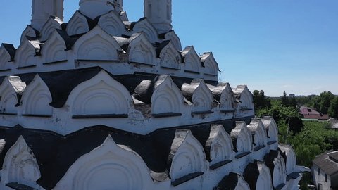 Drone Flying around Old Believers Church Kolomna