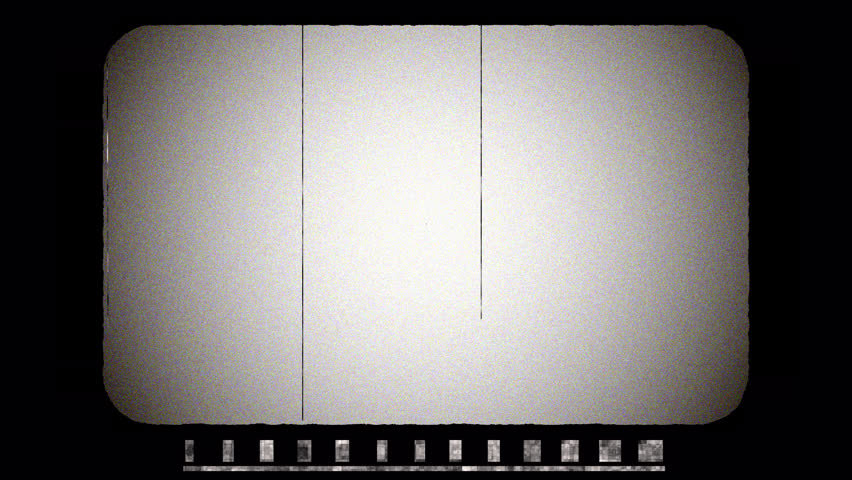 IMAX Film Frame with Sprocket Hole and Noise, Dust, Hair, Scratches on Old Damaged Film Seamless Texture. Animated Only Perforation Frame is Motionless. Tape Loop. Opacity or Screen Mode Usage