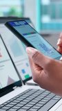 Business Analyst Using Smartphone For Data Analytics And KPI - Powered by Shutterstock - Get 15% off with code: PIKWIZARD15