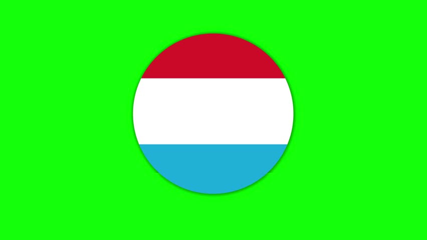 The national flag of Luxembourg is beautifully rendered as a circular icon.