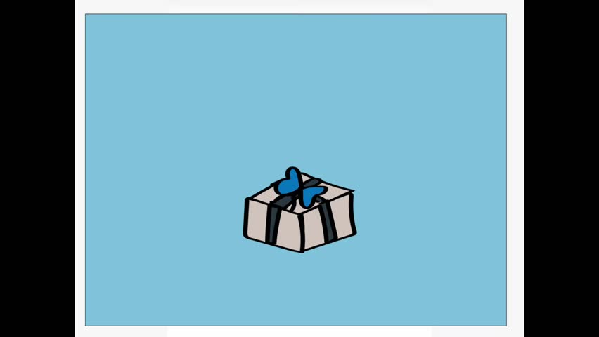 video showing Heart love out of a cardboard box vector. gift of love. flat design illustration of an open cardboard box showing a heart from inside.