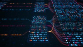 Big Data Analytics, Neural Network Data Flow Visualization, AI Machine Learning, Quantum Computing, Binary Code Digital Grid of Ones and Zeros, Artificial Intelligence Technology Abstract Background - Powered by Shutterstock - Get 15% off with code: PIKWIZARD15