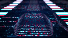 Big Data Analytics Neural Network Data Flow Visualization, AI Machine Learning, Quantum Computing, Binary Code Digital Grid, Futuristic Artificial Intelligence Technology Abstract Background - Powered by Shutterstock - Get 15% off with code: PIKWIZARD15