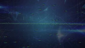 Animation of network of connections over data processing and globe on black background. Global business, connections and digital interface concept digitally generated video. - Powered by Shutterstock - Get 15% off with code: PIKWIZARD15