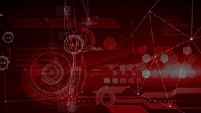 Animation of network of connections over data processing on black background. global technology, data processing and connections concept digitally generated video. - Powered by Shutterstock - Get 15% off with code: PIKWIZARD15