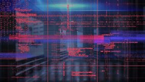 Animation of data processing over cityscape. global business and digital interface concept digitally generated video. - Powered by Shutterstock - Get 15% off with code: PIKWIZARD15