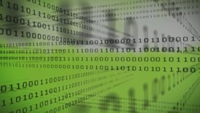 Animation of world map and binary code over green background. Data processing and technology concept digitally generated video. - Powered by Shutterstock - Get 15% off with code: PIKWIZARD15