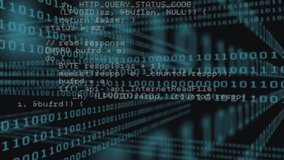 Animation of connections and data processing over binary code on black background. Global network, computers, data processing and technology concept digitally generated video. - Powered by Shutterstock - Get 15% off with code: PIKWIZARD15