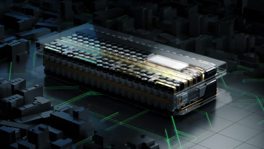 Battery cell assembly inside high tech module