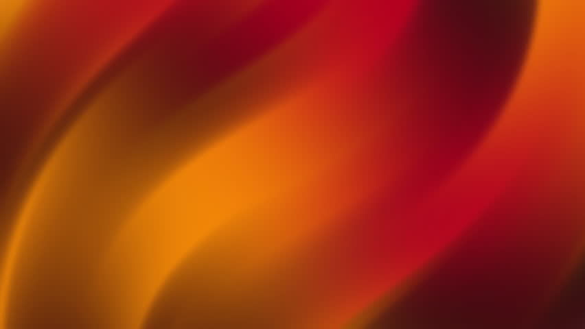 Abstract bright orange and red gradient background with blurred motion. Energetic warm color animation loop for summer heat theme creative presentation and dynamic design overlay.
