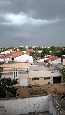 Incoming Storm in a urban area in Argentina