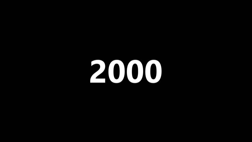 A video showing the years 2005, 2012, and 2012 appearing sequentially on a black background, symbolizing a timeline of events or progress.