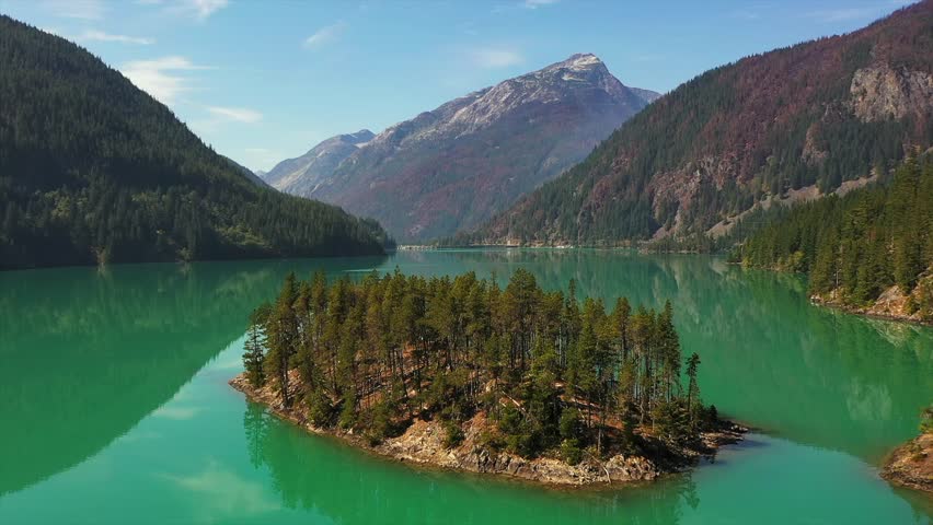 North Cascades Wilderness from Above - Diablo Lake