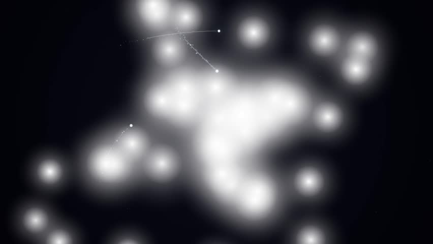 Shooting star streaks over deep blue starfield background, 4K seamless loop