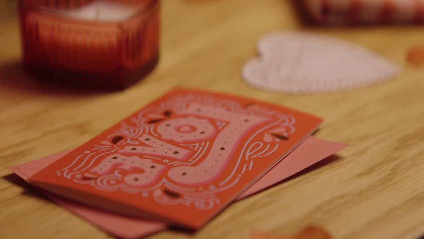 Rose Petals, Valentines Card, Valentines, Candle