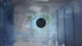 Animation of network of digital icons over binary coding against caucasian woman using smartphone. Global networking and business technology concept - Powered by Shutterstock - Get 15% off with code: PIKWIZARD15