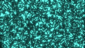 Abstract Cyan Neon Digital Microchip Circuit Board Animation - Powered by Shutterstock - Get 15% off with code: PIKWIZARD15