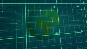 Animation of data processing over globe. Global business and digital interface concept digitally generated video. - Powered by Shutterstock - Get 15% off with code: PIKWIZARD15