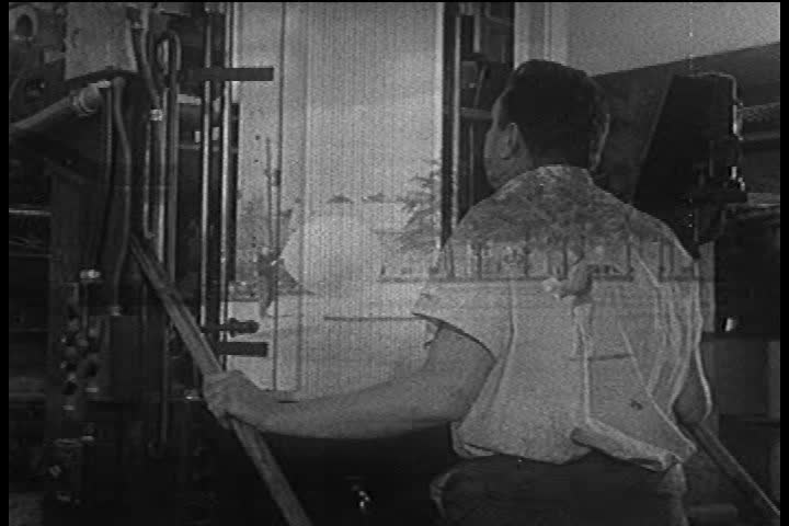 1950s - Weather reporting in the 1950s.