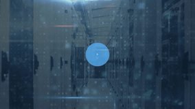 Animation of network of connections and data processing over server room. Global business and digital interface concept digitally generated video. - Powered by Shutterstock - Get 15% off with code: PIKWIZARD15