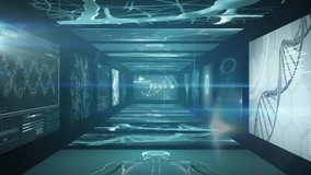 Animation of network of connections over data processing. global connections, science and digital interface concept digitally generated video. - Powered by Shutterstock - Get 15% off with code: PIKWIZARD15