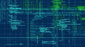 Animation of data processing on navy background. computers, programming, data processing and technology concept digitally generated video. - Powered by Shutterstock - Get 15% off with code: PIKWIZARD15