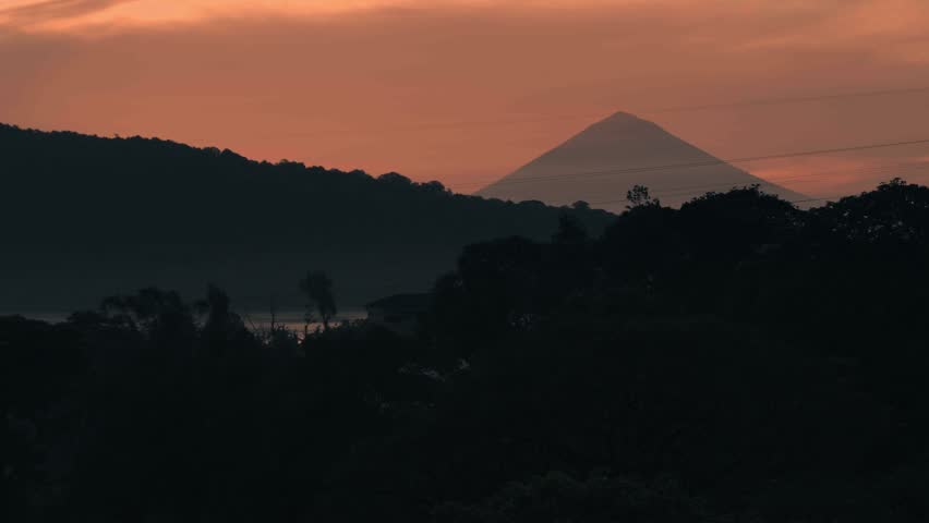 Sunrise Light Over Mountain Landscape