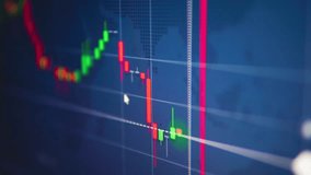 Forex candlestick chart animation showing market price movement, financial trading data, investment analysis, volatility, and global currency exchange. - Powered by Shutterstock - Get 15% off with code: PIKWIZARD15