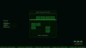 Vector illustration of a glowing green QR code on a black abstract digital background with grid patterns and technology elements. - Powered by Shutterstock - Get 15% off with code: PIKWIZARD15