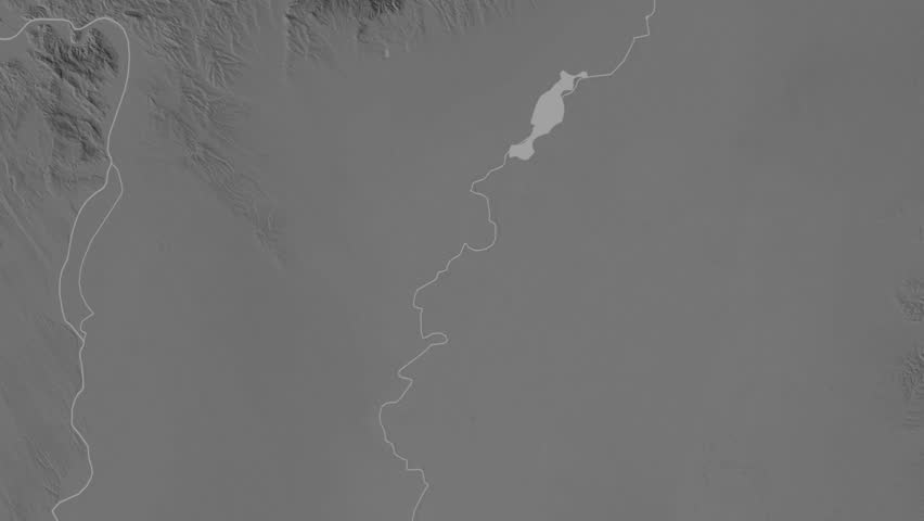 Jasz-Nagykun-Szolnok region, Hungary, extruded. Grayscale map