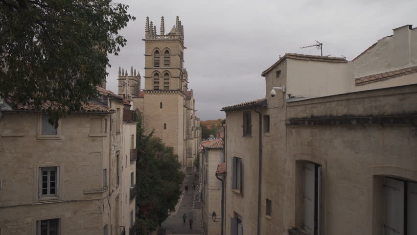 Montpellier Cathedral or Saint Pierre Cathedral is a roman catholic church located in Montpellier city in France - 2 dec 2025. 