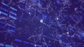 Animation of data processing over blue background. global business and digital interface concept digitally generated video. - Powered by Shutterstock - Get 15% off with code: PIKWIZARD15