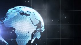 Animation of statistical data processing and changing numbers over spinning globe and world map. Global networking and business data technology concept - Powered by Shutterstock - Get 15% off with code: PIKWIZARD15