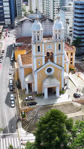 Florianopolis Church At Florianopolis In Santa Catarina Brazil. Historical Church. Religion Background. Travel Destination. Florianopolis Church At Florianopolis In Santa Catarina Brazil.