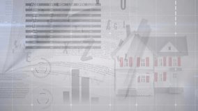 Animation of data processing over book. Global business and digital interface concept digitally generated video. - Powered by Shutterstock - Get 15% off with code: PIKWIZARD15