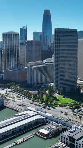 Port Of San Francisco At San Francisco In California United States. Highrise Building Architecture. Tourism Travel. Port Of San Francisco At San Francisco In California United States.