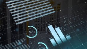 Animation of statistics and financial data processing over computer servers. Global business, finances, computing and data processing concept digitally generated video. - Powered by Shutterstock - Get 15% off with code: PIKWIZARD15