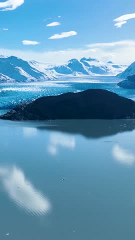 National Park Of Torres Del Paine In Antarctica Chile. Snowy Mountains. Glacial Scenery. Antarctica Chile. Winter Travel. National Park At Torres Del Paine In Antarctica Chile.