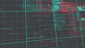 Animation of data processing and grid on blue background. Global connections and data processing concept digitally generated video. - Powered by Shutterstock - Get 15% off with code: PIKWIZARD15