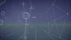 Animation of network of connections over data processing. Global connections business digital interface technology and networking concept digitally generated video. - Powered by Shutterstock - Get 15% off with code: PIKWIZARD15