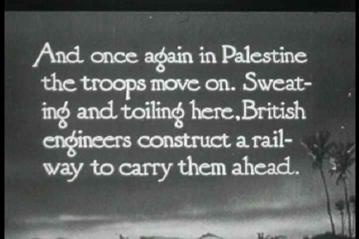 1910s - A railroad is constructed in Palestine during World War One.